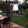 Lampadaire extérieur LOLA SLIM 180 Laiton LED blancs IP65 filaire 230V