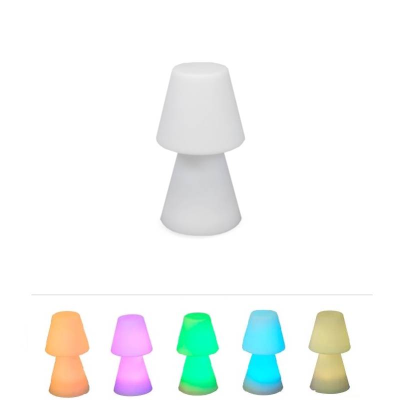 Lampe à poser extérieur à batterie rechargeable LOLA 30 LED RGBW IP65