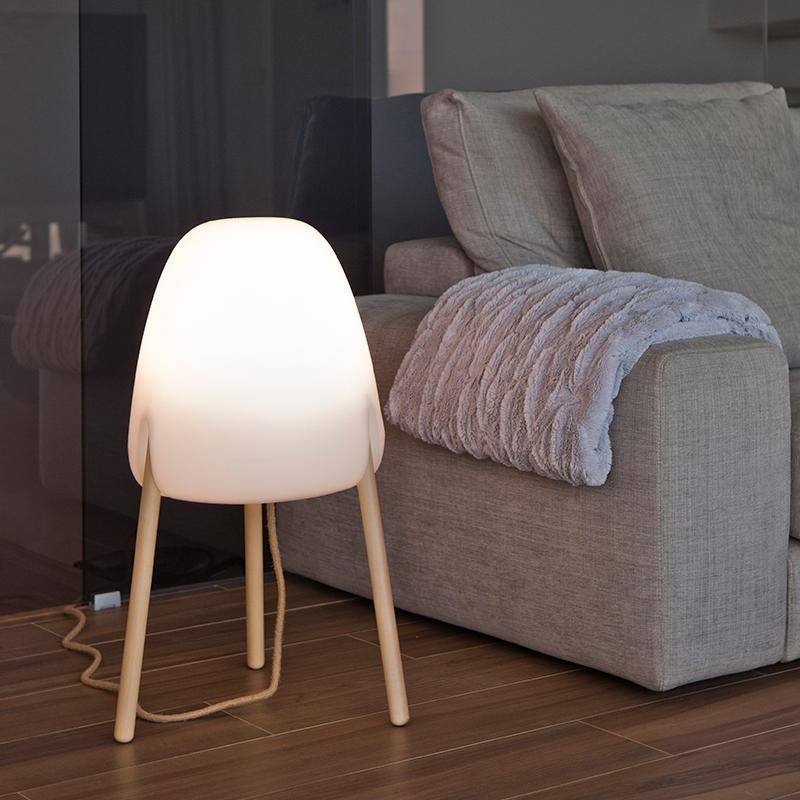 Lampe sur pied extérieur ROCKET 70 filaire LED Blanc 2700 à 6500K IP65 câble jute 230V