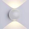 Applique extérieure murale LED boule grise Blanc chaud IP54 6W professionnelle 