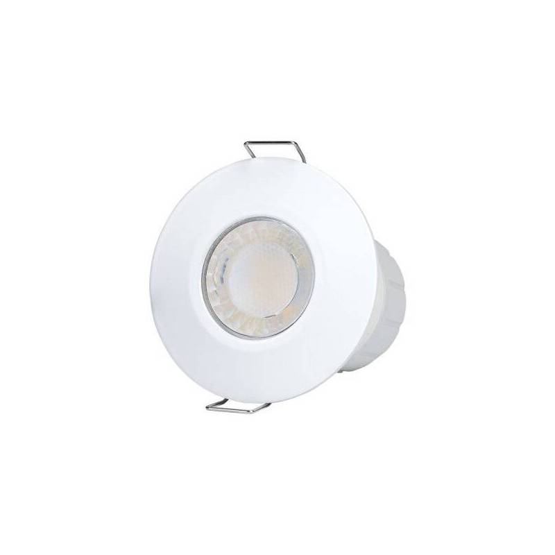 Spot LED encastrable plafond CCT IP65 salle de bain dimmable blanc 8W 80mm 