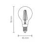 Ampoule LED G45 4W E14 2700k filament blanc chaud professionnelle 