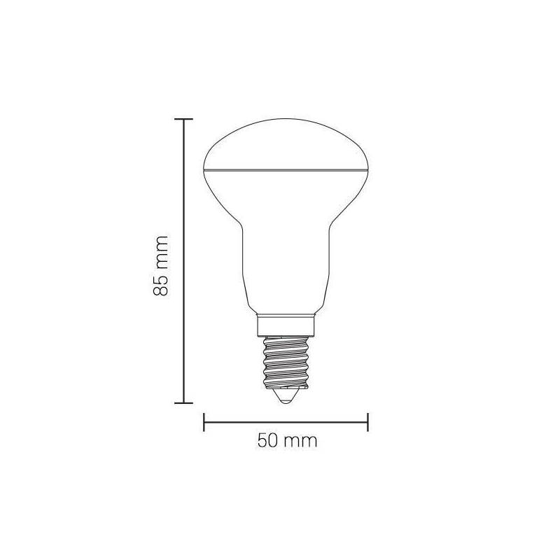 Ampoule LED E14 r50 6W 480lm 2700k blanc chaud professionnelle 