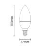 Ampoule LED Bulb E14 6W 2700k dimmable blanc chaud professionnelle 