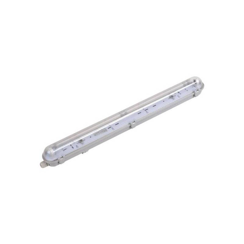 Réglette simple pour tube t8 150cm non inclus ip65 étanche plastique 