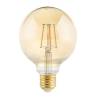 Ampoule LED G95 mm 4W 2200k E27 ambrée vintage professionnelle 