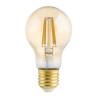 Ampoule vintage A60 8W filament LED ambrée E27 