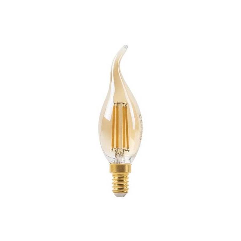 Ampoule vintage dimmable E14 T35 4W LED blanc chaud 2700K verre ambré 