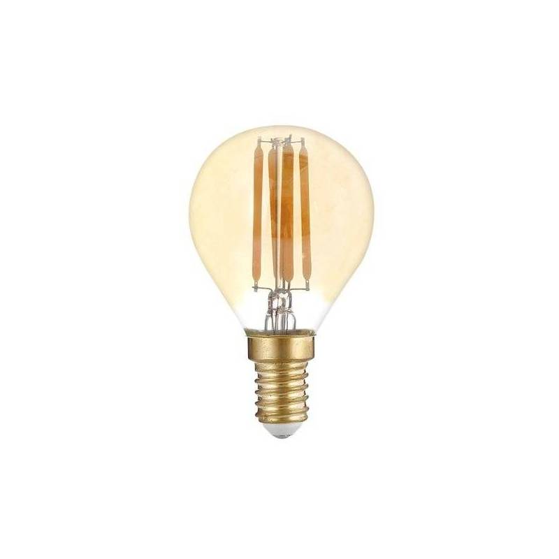 Ampoule vintage dimmable E14 G45 4W LED blanc chaud 2700K verre ambré 