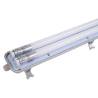 Réglette double néon LED pour tube T8 150CM 44W blanc neutre 4500 kelvin IP65 étanche plastique 