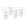 guirlande lumineuse guinguette extérieur LED blanche 10m 20 ampoules blanc chaud IP65 