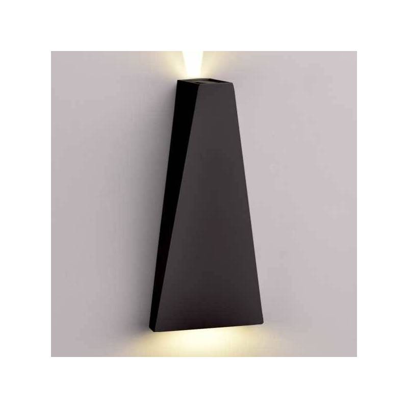 Applique exterieure noir led Blanc chaud 3000k IP54 6W professionnel 