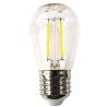 Ampoule Guinguette filament 1,5W E27 LED blanc chaud 2700k ST45 transparente verre