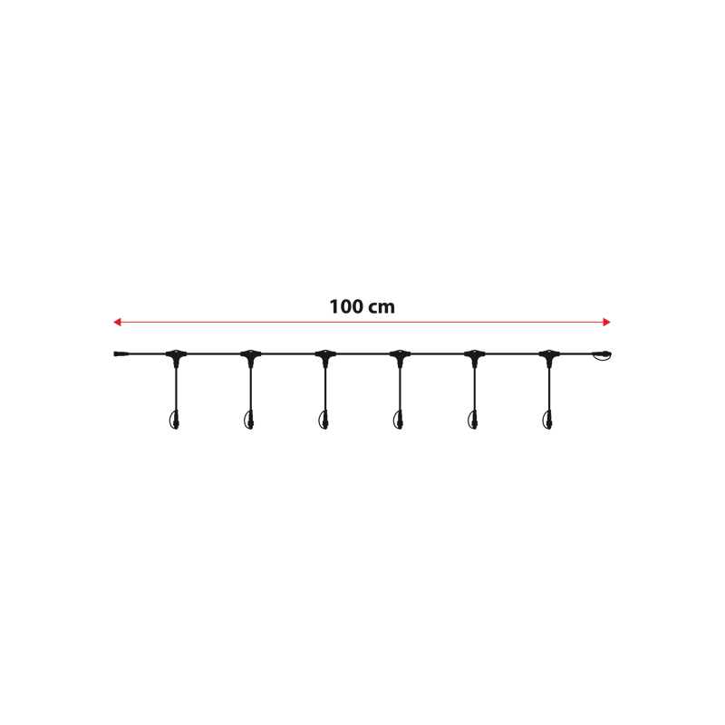 Rateau 1M 6 sorties pour guirlande lumineuse 24V transparent Lotti