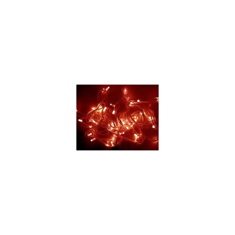 Guirlande lumineuse IP67 Optima 20M 200 LED rouge scintillante 230V câble blanc prolongeable professionnel