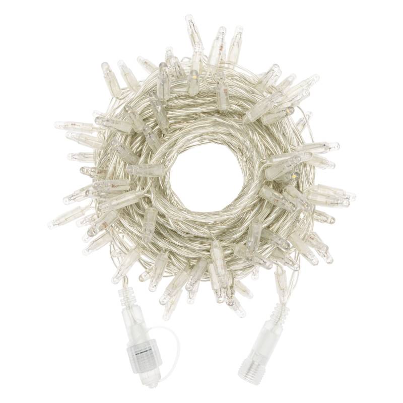 Guirlande Lumineuse 10m 96 MaxiLED blanc chaud et froid scintillant 24V IP44 câble transparent