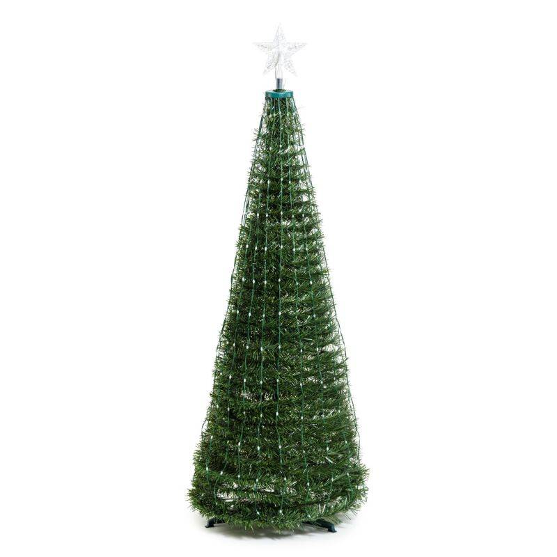 Sapin lumineux conique animé H150cm 234 PixelLED RGB haute luminosité avec télécommande