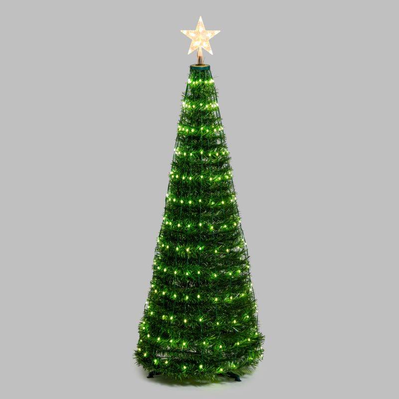 Sapin lumineux conique animé H150cm 234 PixelLED RGB haute luminosité avec télécommande