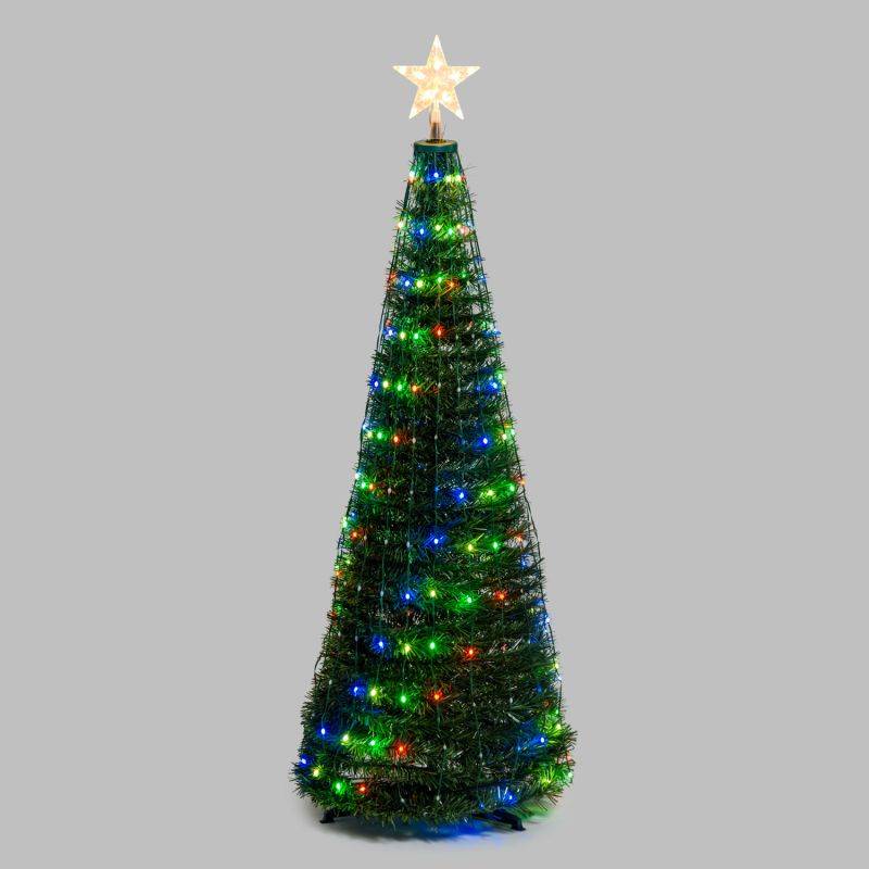 Sapin lumineux conique animé H150cm 234 PixelLED RGB haute luminosité avec télécommande