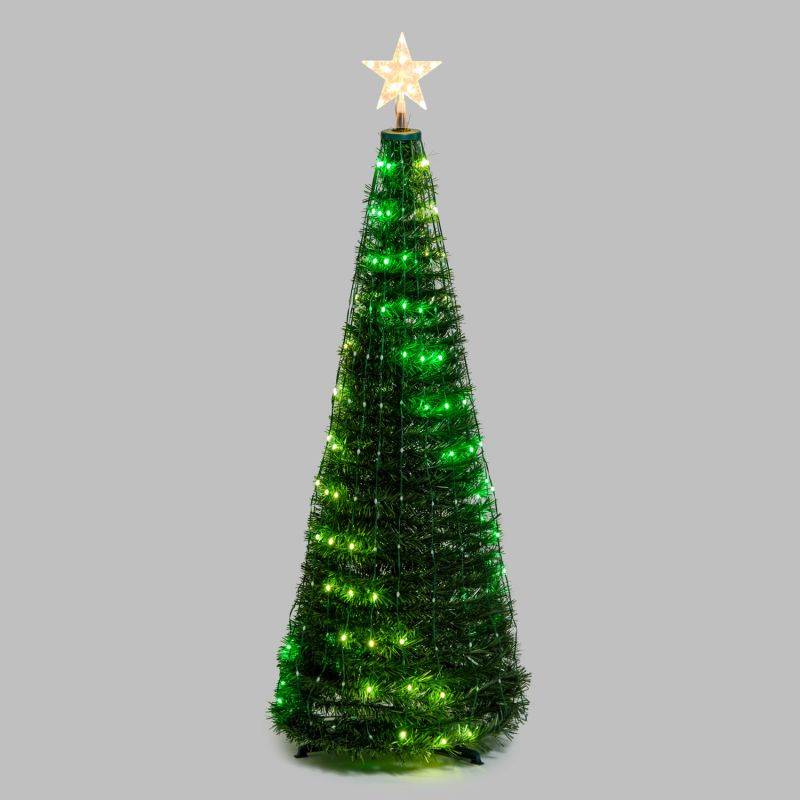 Sapin lumineux conique animé H150cm 234 PixelLED RGB haute luminosité avec télécommande