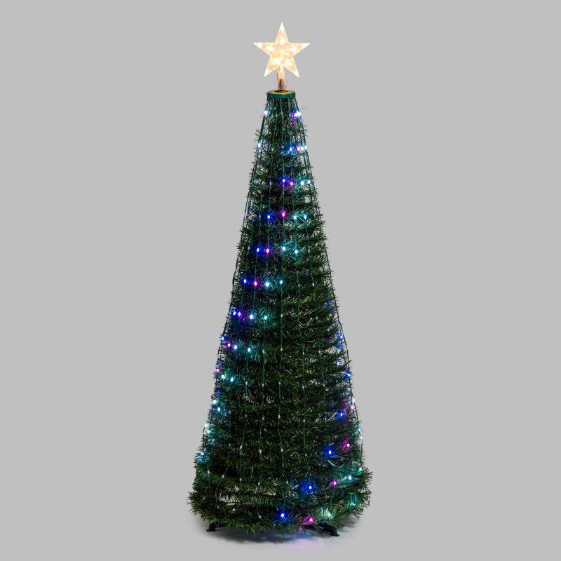 Sapin lumineux conique animé H150cm 234 PixelLED RGB haute luminosité avec télécommande