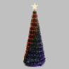 Sapin lumineux conique animé H180cm 304 PixelLED RGB haute luminosité avec télécommande