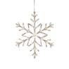 Flocon de neige lumineux 2D 60cm 60 LED blanc chaud acrylique 24V