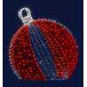 Occasion Décor géant lumineux boule de Noël 3D H3m LED rouge et blanc froid scintillantes 24V