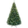 Sapin lumineux vert IP44 extérieur 1,8M 220 led blanc chaud 1527 branches