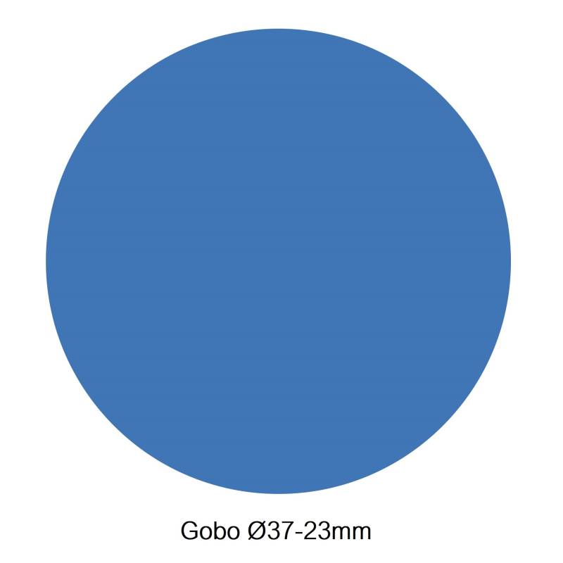 Disque Gobo Bleu Effet d'eau 37-23mm pour projecteur professionnel