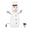 Bonhomme de neige lumineux Solaire 3D H90cm 180 LED blanc froid 8 jeux lumières IP44 SMART Connect Lotti 31V