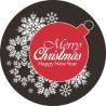 Gobo Ø37-23mm Boule de Noël Merry Christmas Happy New Year compatible uniquement avec les Projecteurs LED Professionnels