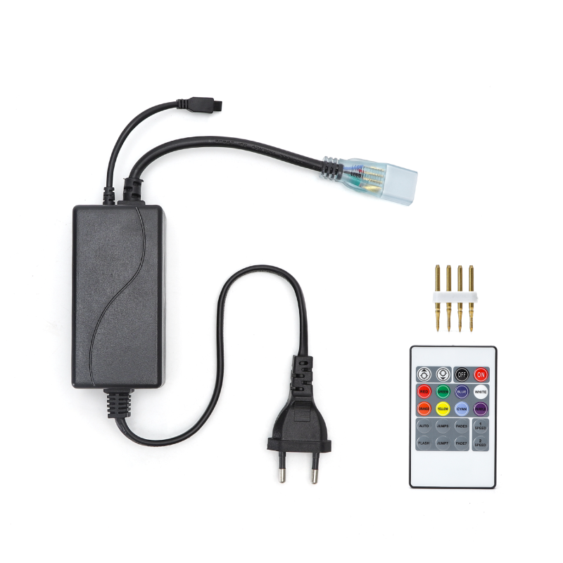 Alimentation + Contrôleur RGB 230V extérieur avec télécommande - Puissance 600W