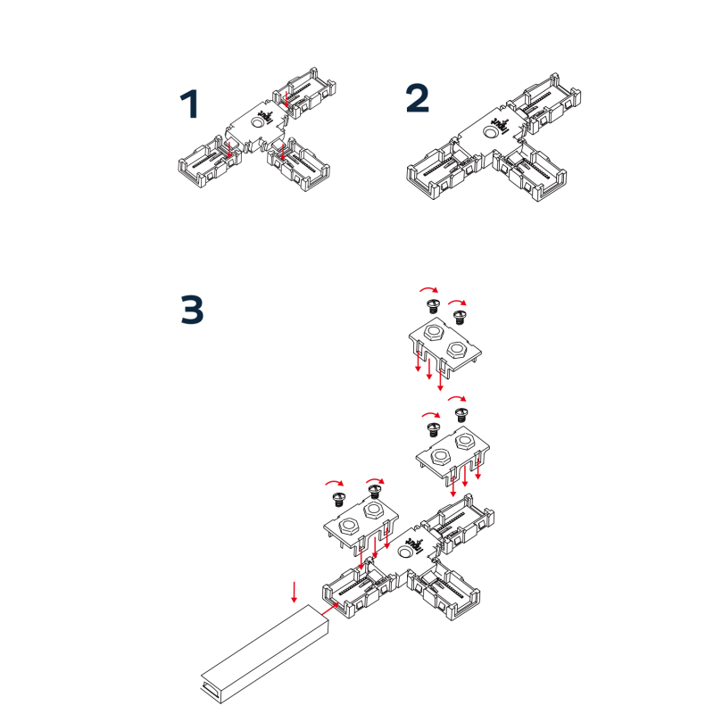 Connecteur en t pour Ruban LED extérieur