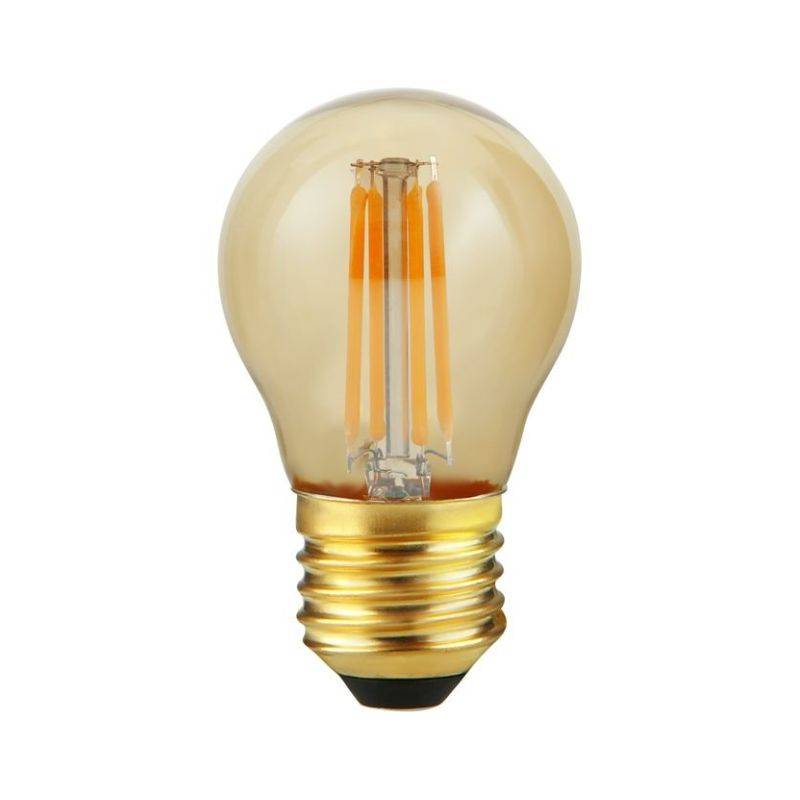 Ampoule Guinguette LED filament dimmable Ambrée blanc très chaud E27