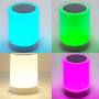 Centre de table cylindre lumineux LED enceinte Bluetooth multicolore rechargeable professionnel