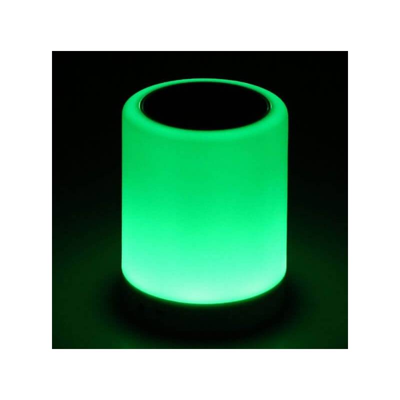 Centre de table cylindre lumineux LED enceinte Bluetooth multicolore rechargeable professionnel