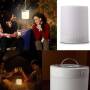 Centre de table cylindre lumineux LED enceinte Bluetooth multicolore rechargeable professionnel