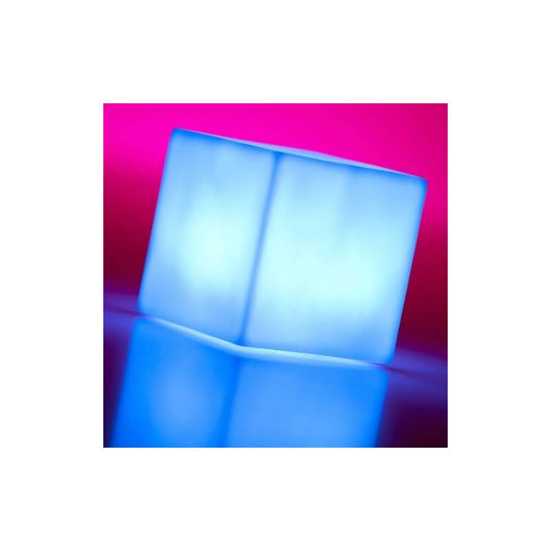 Mini cube lumineux led multicolore RVB piles sans fil autonome professionnel