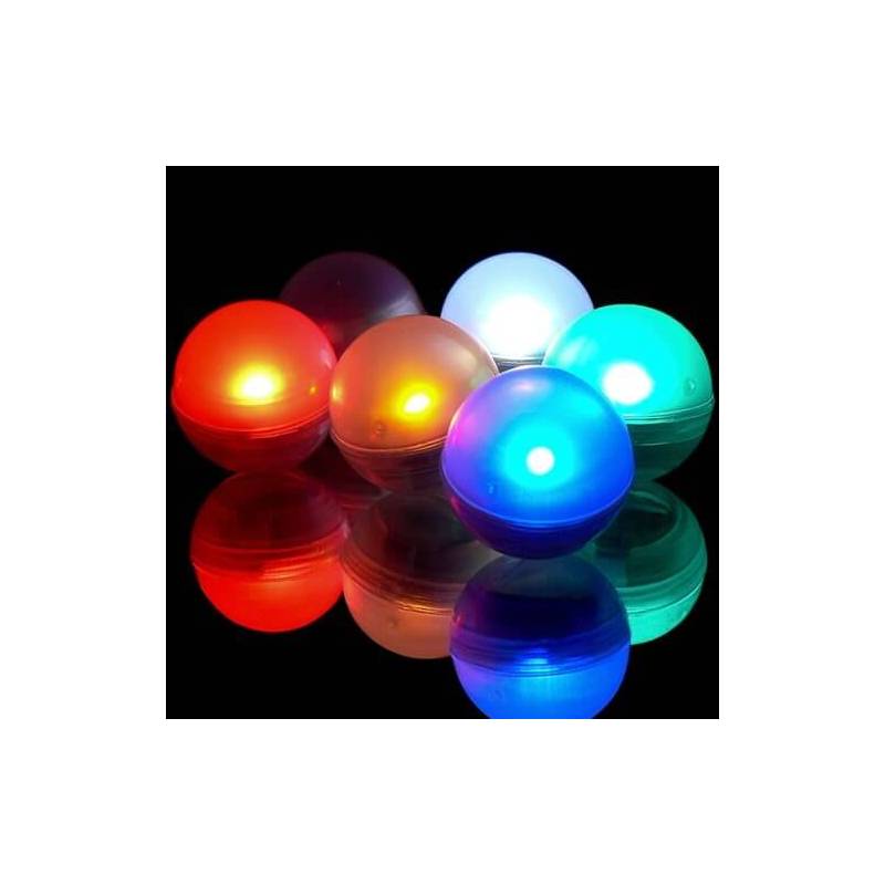 Mini boule lumineuse led flottante piles couleur au choix par 12 professionnel