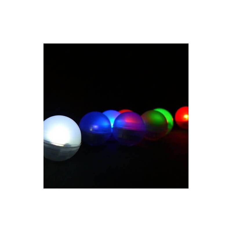 Mini boule lumineuse led flottante piles couleur au choix par 12 professionnel