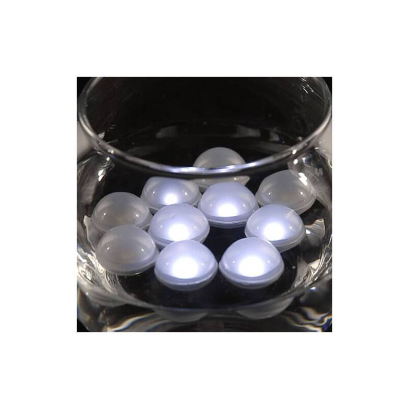 Mini boule lumineuse led flottante piles couleur au choix par 12 professionnel