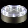 Base lumineuse ronde 9 leds 10cm piles banche professionnel