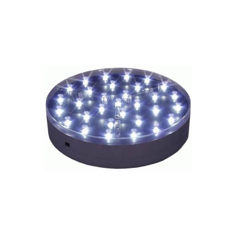 Base lumineuse  LED ronde 20CM piles 31 leds à piles professionnelle professionnel