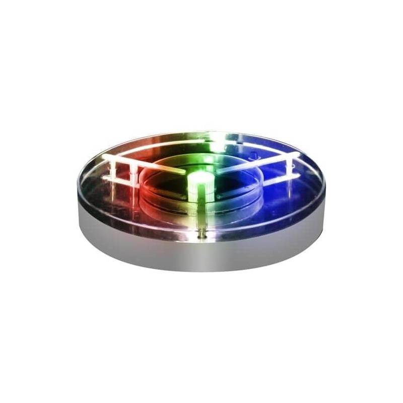 Base led 20CM multicolore RGB 10 leds télécommande à piles professionnel